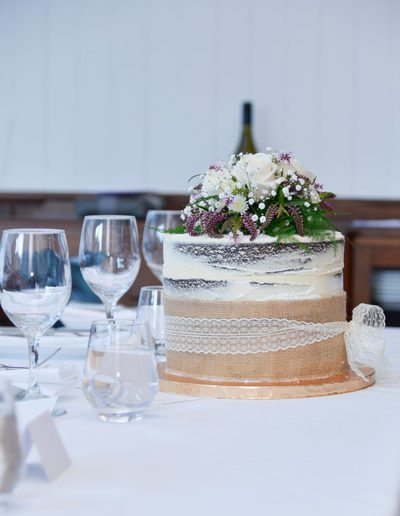 Modern but vintage style wedding cake Tinakori Bistro
