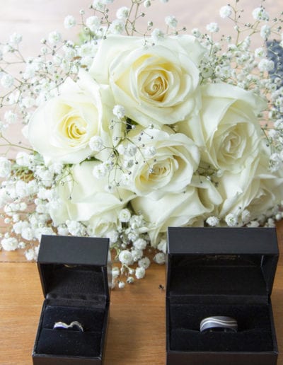 bridal flowers & wedding rings