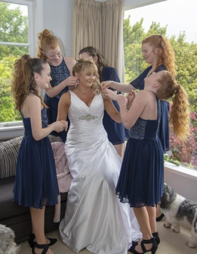 Bride & bridesmaids