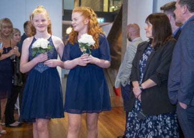 Dowse Art Gallery bridesmaids arriving