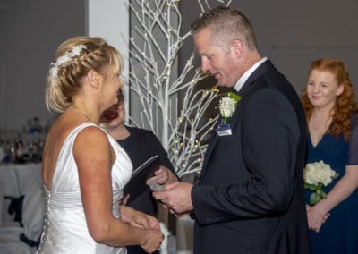 Dowse Art Gallery bride & groom vows
