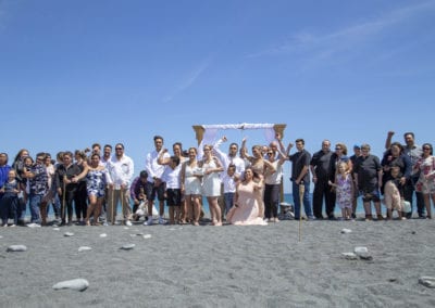 Lesbian beach wedding Wainuiomata